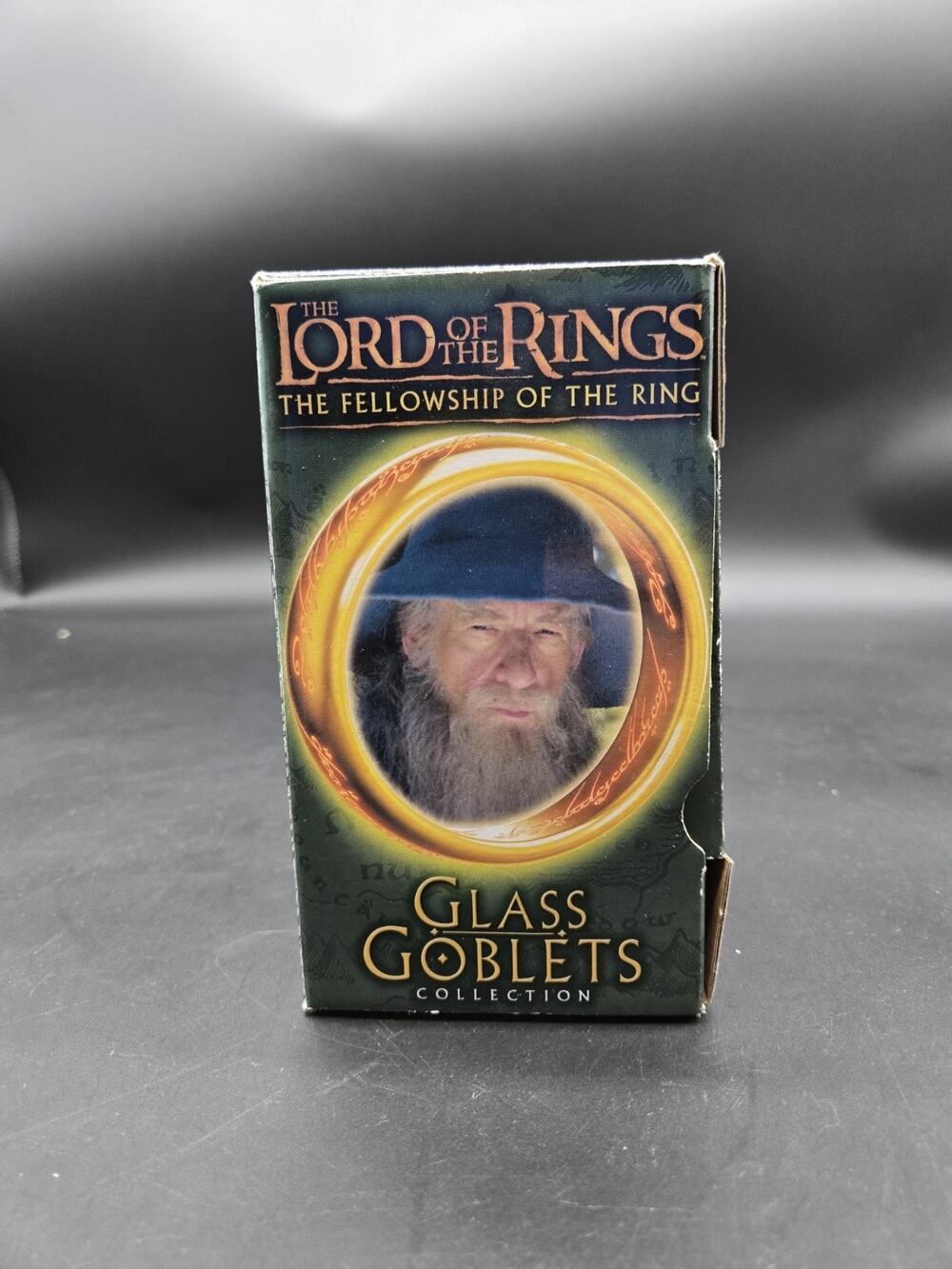 Lord Of The Rings Light-up Glass Goblet Gandalf unused in Box 2001